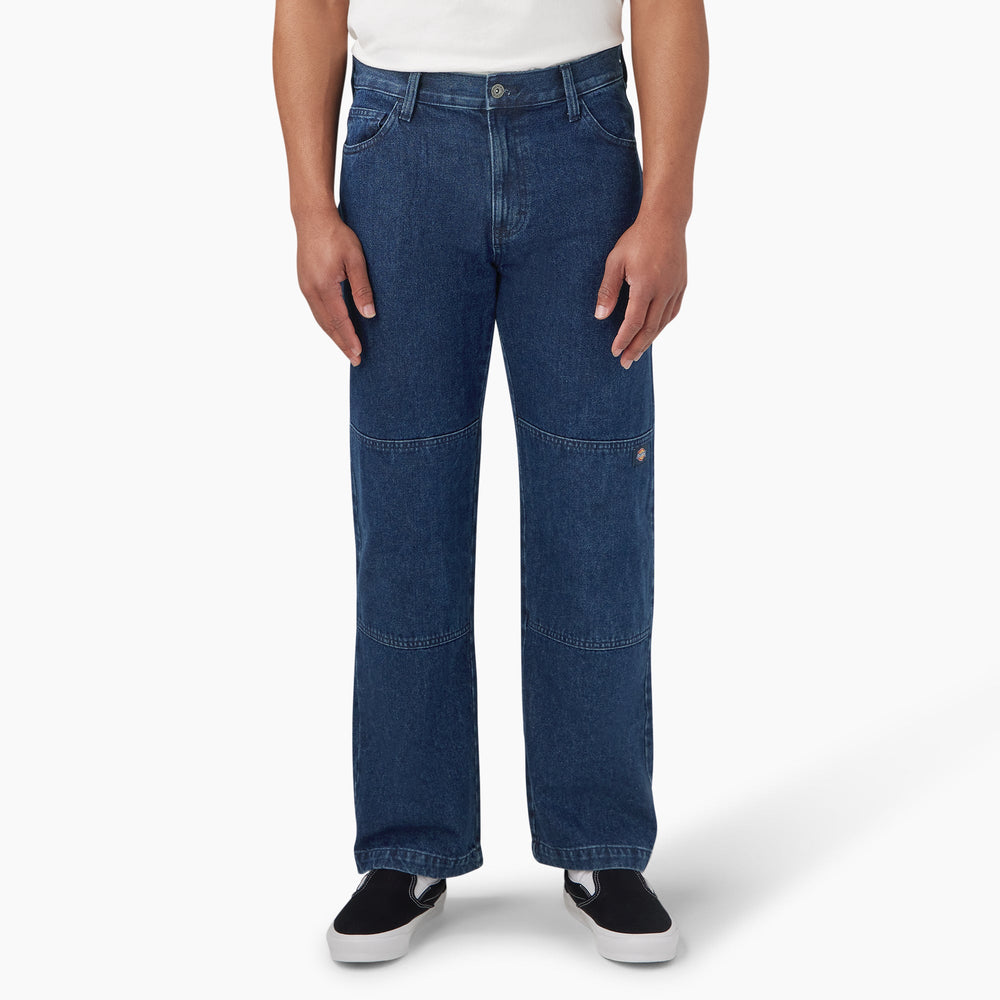 Loose Fit Double Knee Jeans
