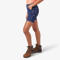 Women’s Relaxed Fit Denim Carpenter Shorts, 7"