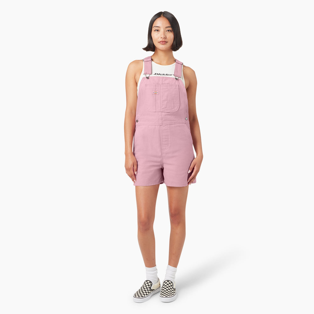 Women's Duck Canvas Bib Shortalls, 4"