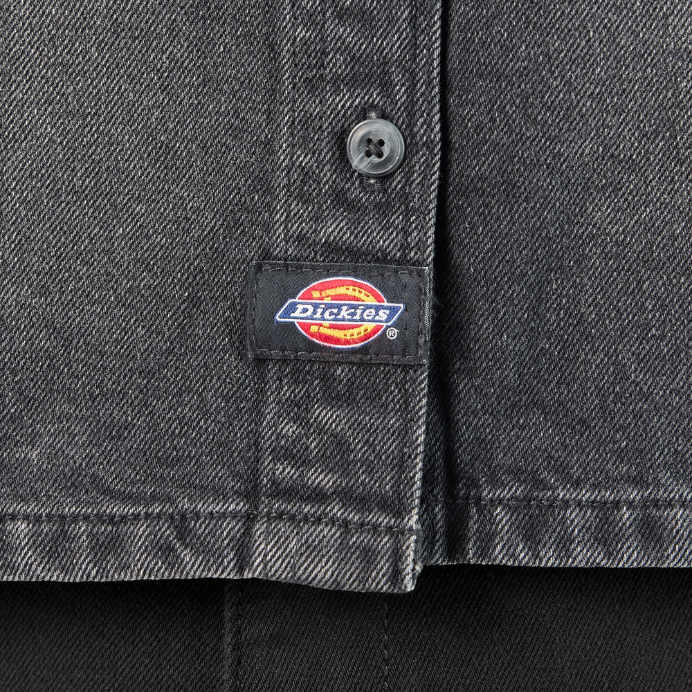 Women's Cropped Denim Work Shirt
