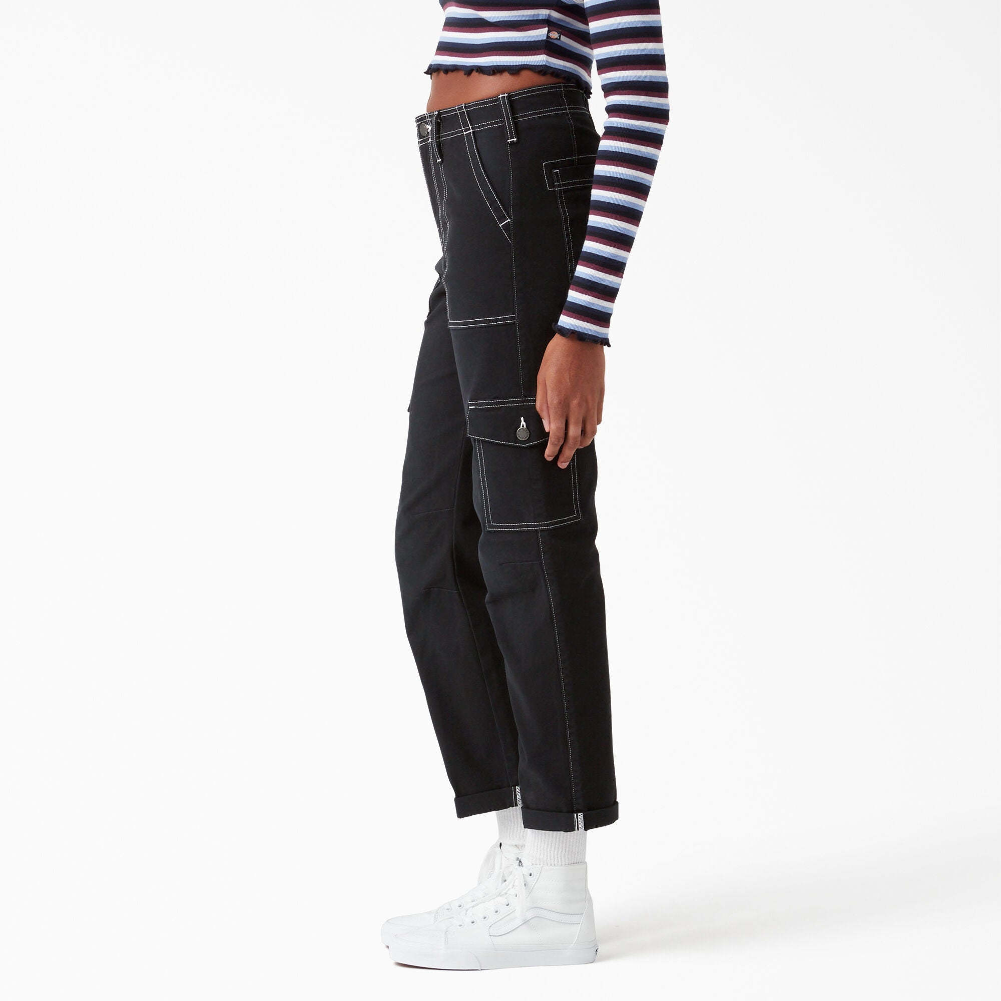 Women's Skinny Fit Cuffed Cargo Pants