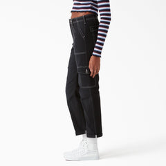 Women's Skinny Fit Cuffed Cargo Pants