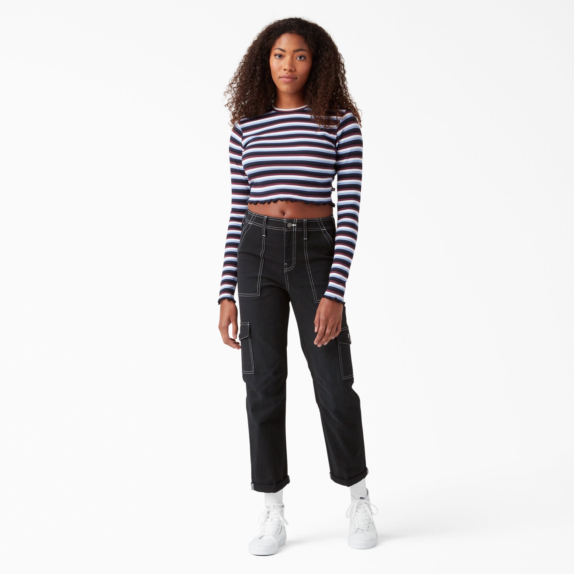Women's Skinny Fit Cuffed Cargo Pants