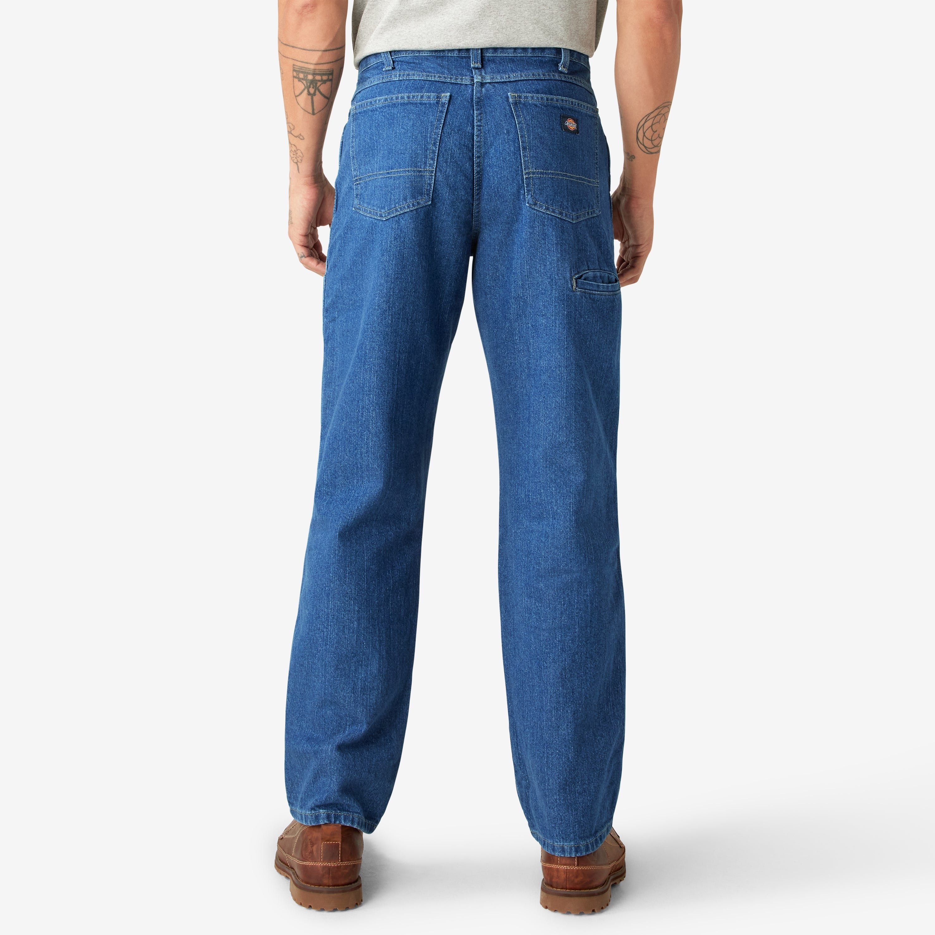 Relaxed Fit Double Knee Jeans