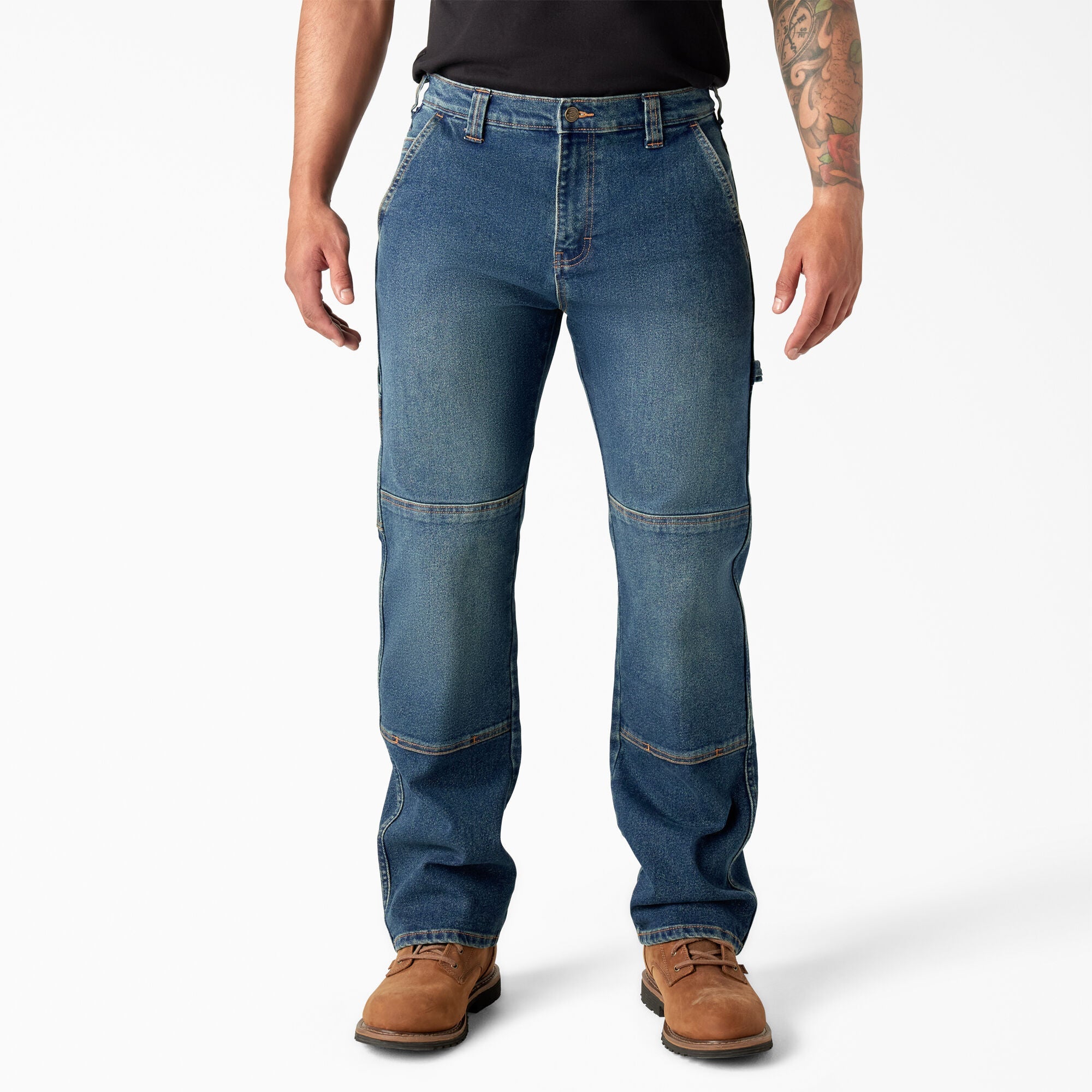 FLEX Relaxed Fit Double Knee Jeans