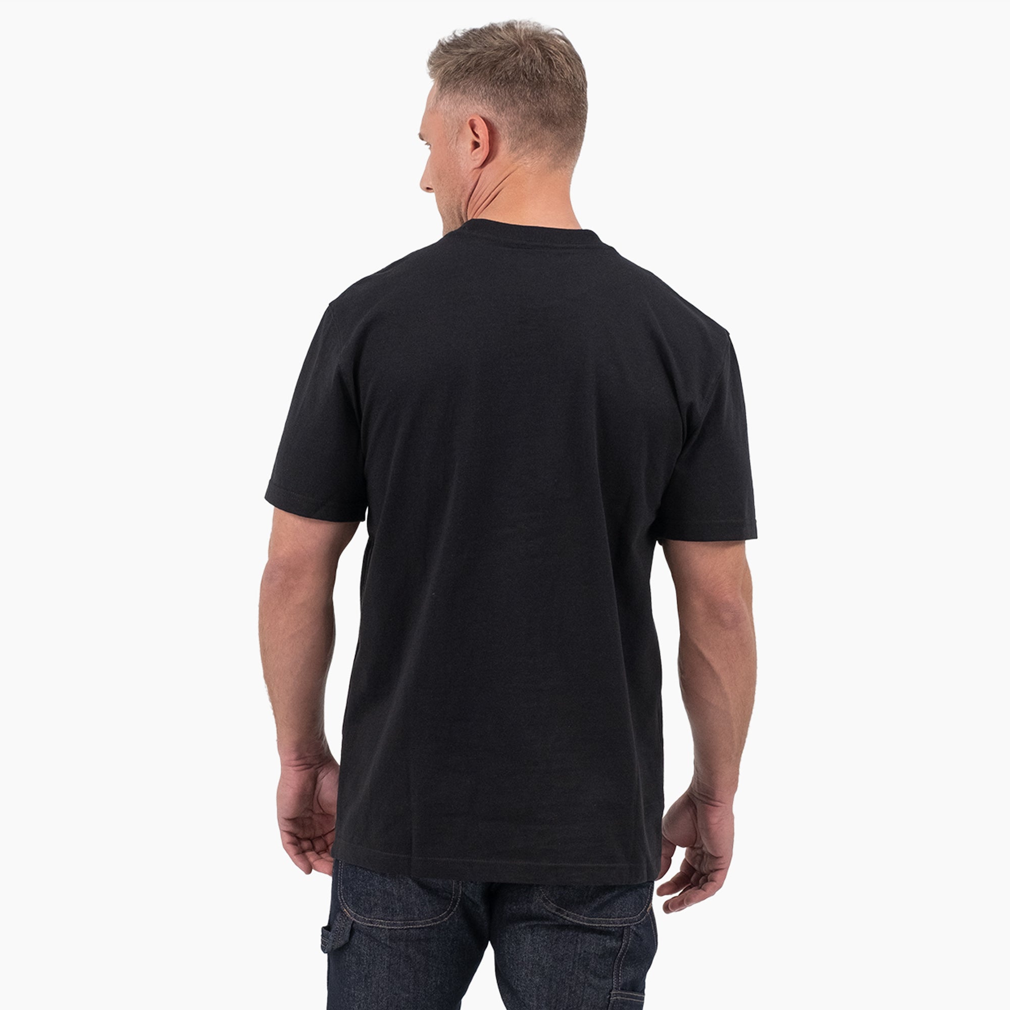Short Sleeve Tri-Color Logo Graphic T-Shirt