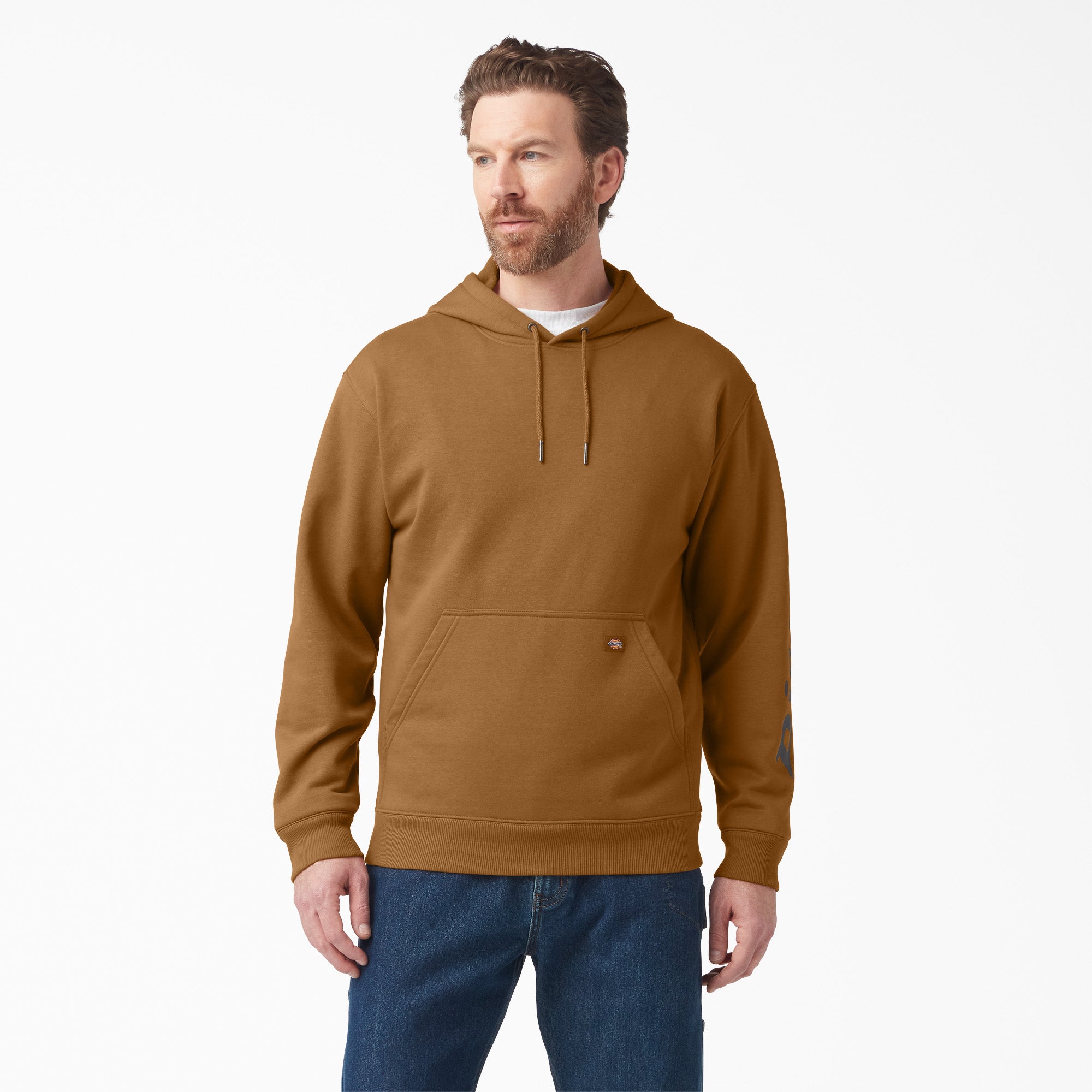 Water Repellent Sleeve Logo Hoodie