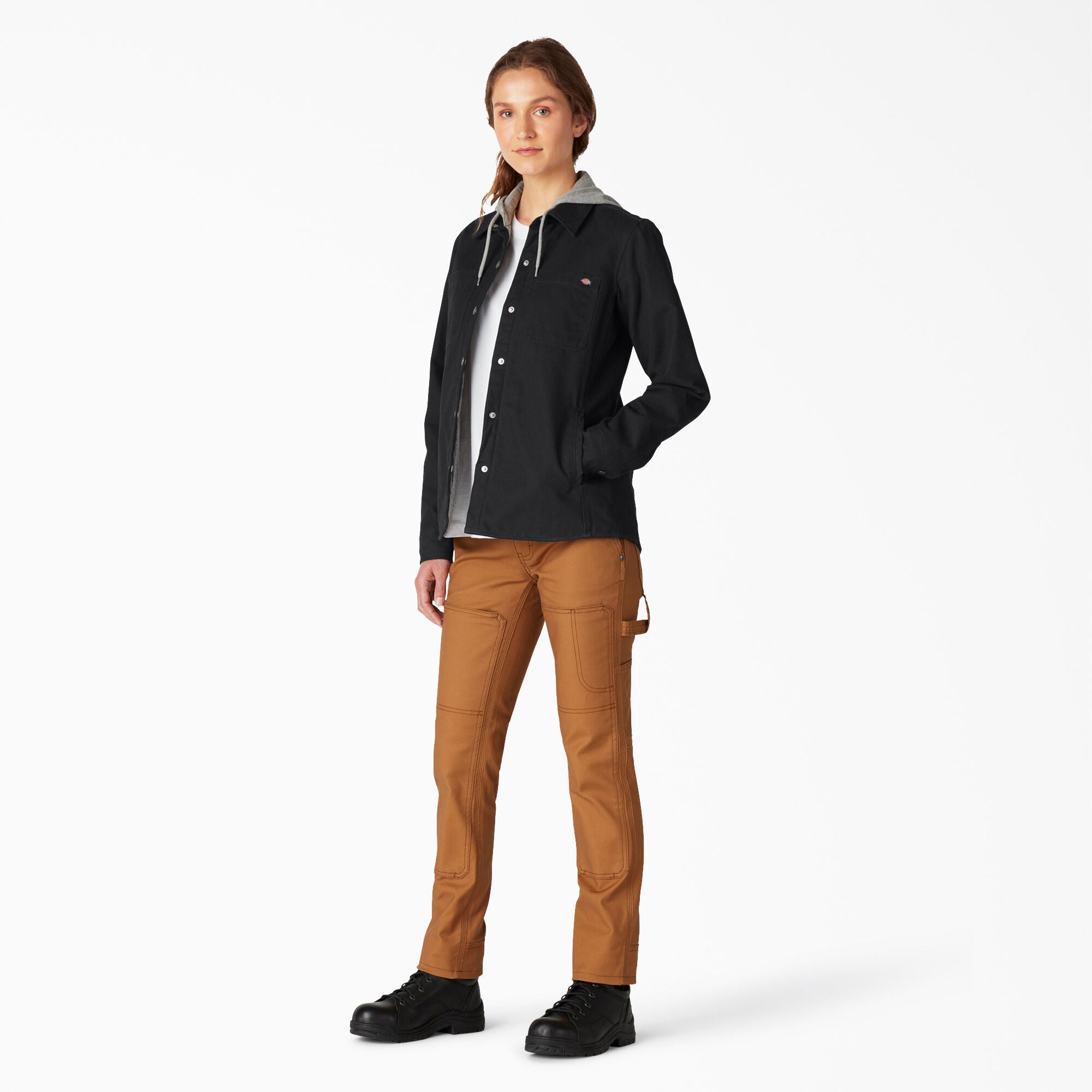 Women's Duck Hooded Shirt Jacket