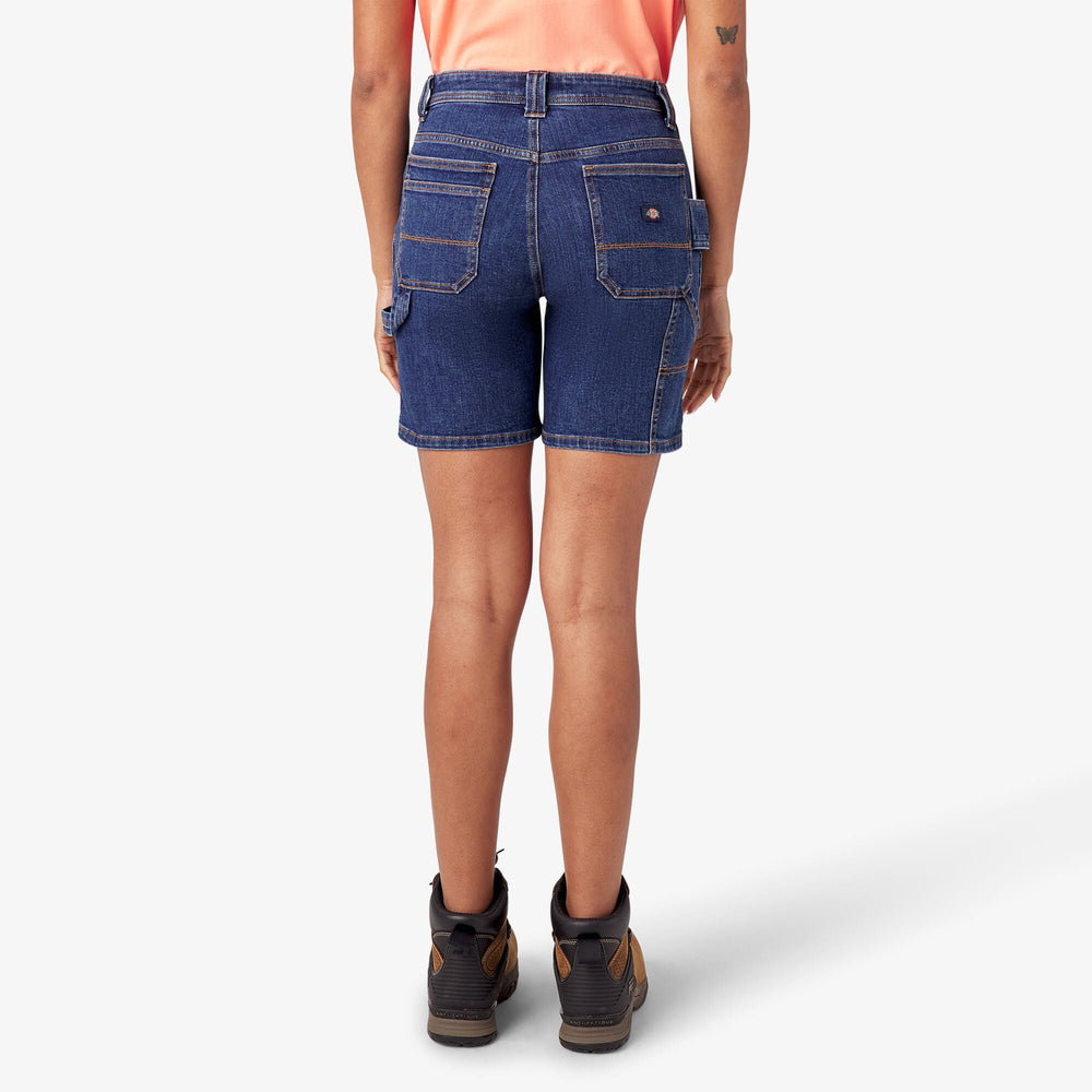 Women’s Relaxed Fit Denim Carpenter Shorts, 7"