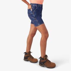 Women’s Relaxed Fit Denim Carpenter Shorts, 7"