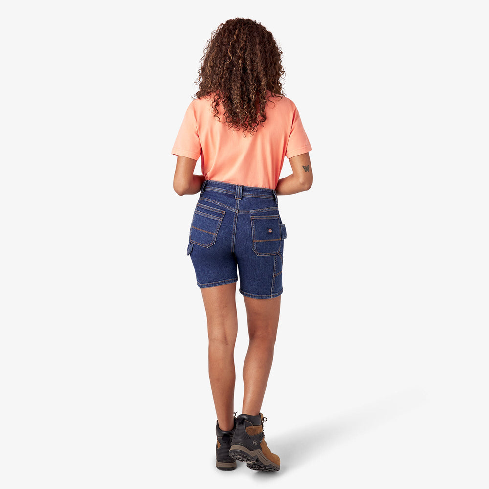 Women’s Relaxed Fit Denim Carpenter Shorts, 7"
