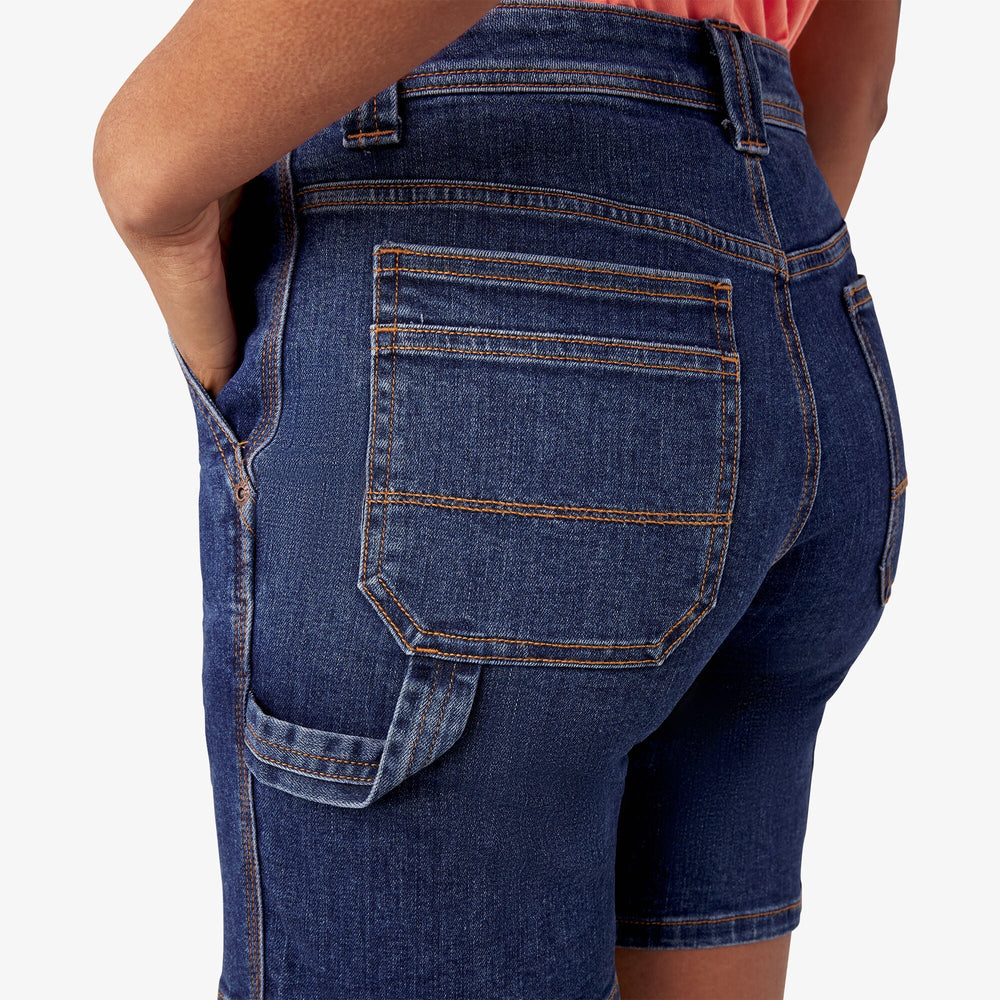 Women’s Relaxed Fit Denim Carpenter Shorts, 7"