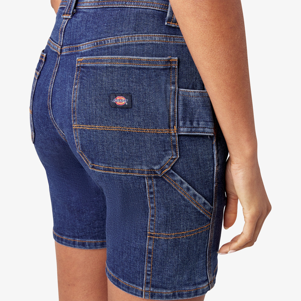 Women’s Relaxed Fit Denim Carpenter Shorts, 7"
