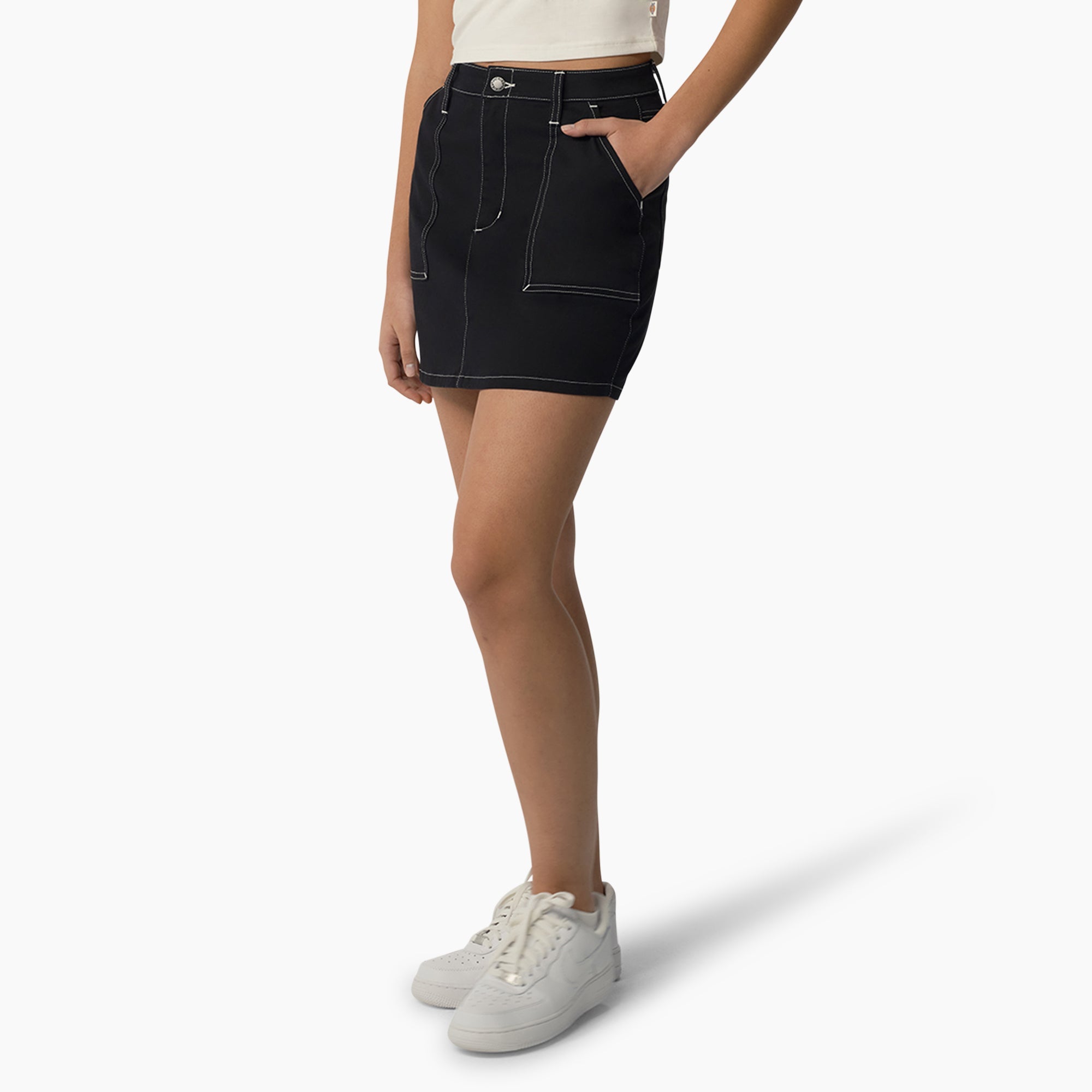 Women's High Waisted Carpenter Skirt